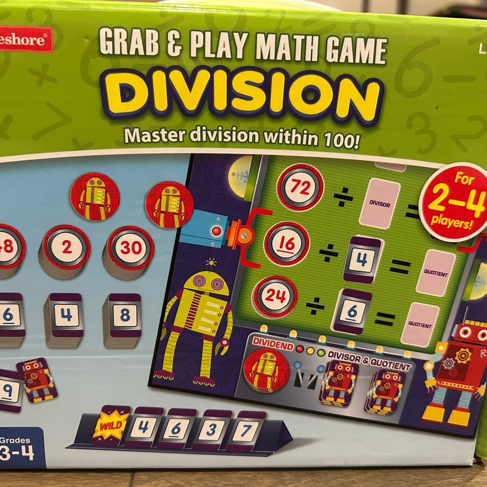 Lakeshore Educational Toys Games Grades‎ 3-4 Division Sealed